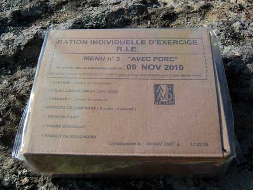 フランス軍 フリーズドライレーション フランス軍のミリメシ：RIE