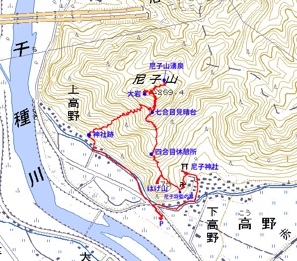 兵庫県赤穂市の尼子山（259.4m） - 播磨の山々