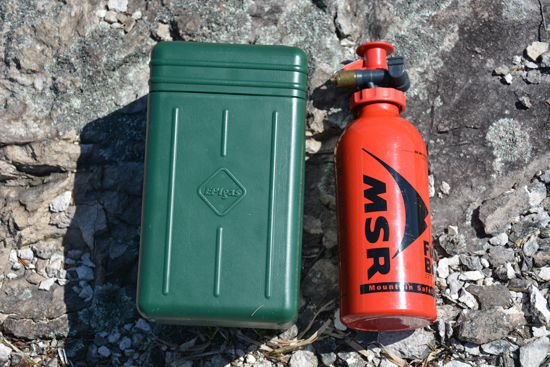 MSRウィスパーライト・ユニバーサルの反転消火 - 播磨の山々