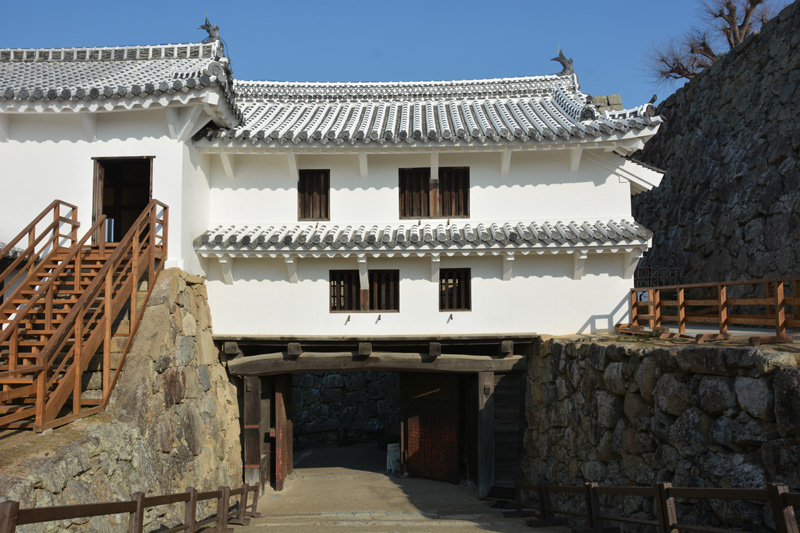姫路城 冬の特別公開 ぬの門 リの二渡櫓 播磨の山々
