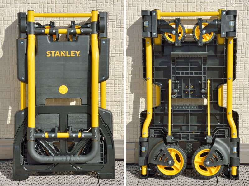 二輪にも四輪にもなる台車：STANLEY 折りたたみ式2Wayハンドトラック