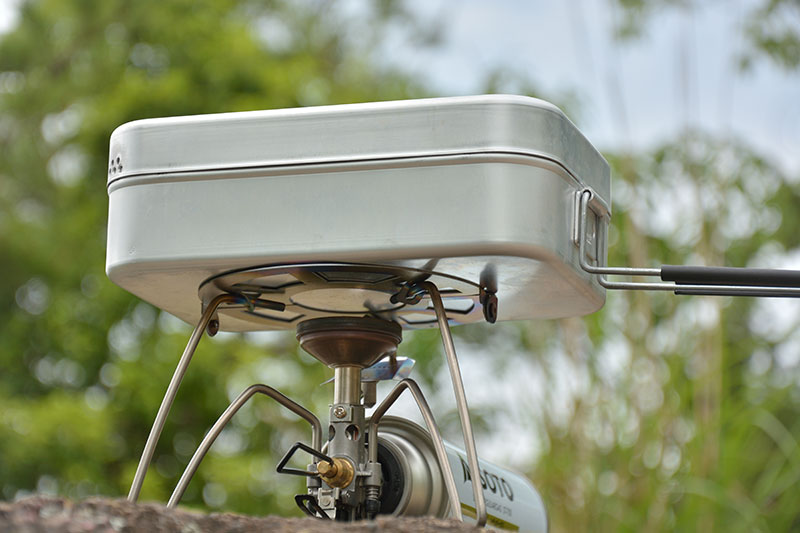 トライトレイル（ST-350）専用チタン折畳式ゴトク - 播磨の山々