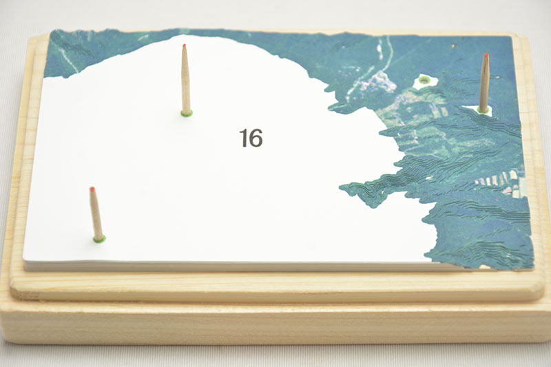 紙で作るリアルな山岳模型：紙岳 - 播磨の山々