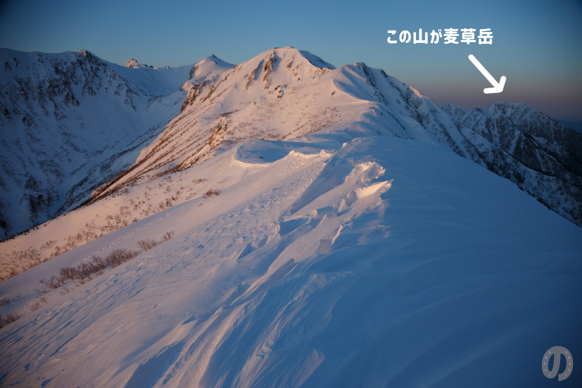 中央アルプス 冬の麦草岳 のぼるひと