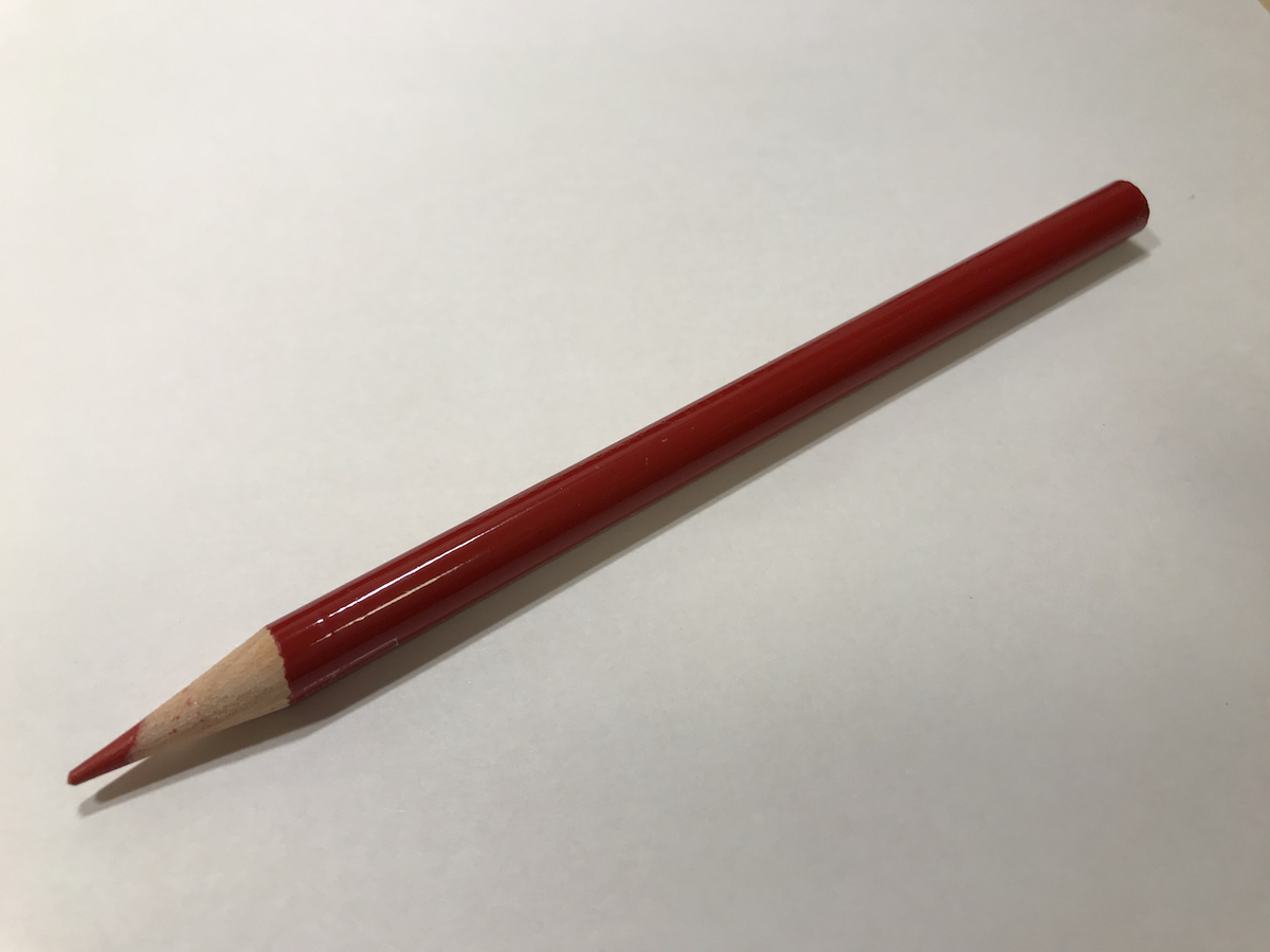 北星鉛筆 「大人の鉛筆 茜」に赤芯を入れてみた - ステーショナリー