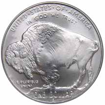 f:id:disaphi07:20170823152910j:plain 1 Dollar – American Buffalo 2001 – 1 Unze Silbermünze