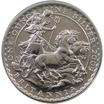 1 Unze Silber Britannia 2009