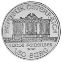 f:id:disaphi07:20170823153128j:plain Philharmoniker 1 Unze Silbermünze 2010