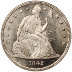 f:id:disaphi07:20170823153200j:plain Rückkehr zum Silbermünze Blog mit einem Seated Liberty Silver Dollar von 1842