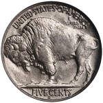 Denver Fehlprägung des Buffalo Nickel aus dem Jahr 1937