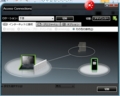 AccessConnectionsの画面その2。接続中の画面。画像綺麗になった。