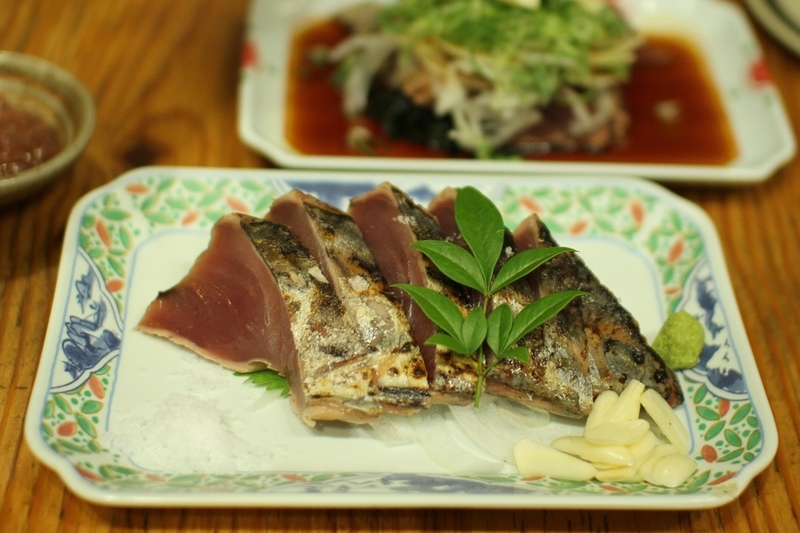 高知ひろめ市場ひろめ家鰹のたたき