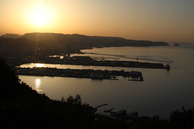 屋島の夕日
