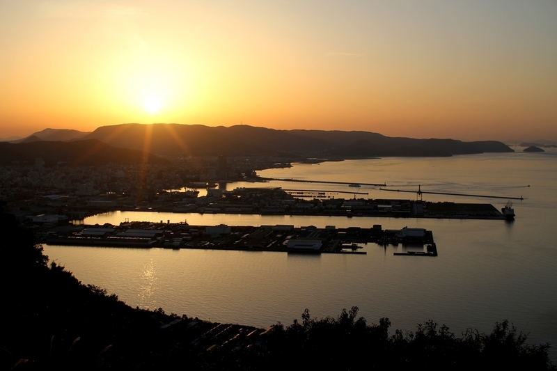 屋島の夕日