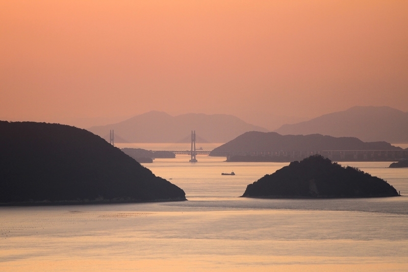 屋島の夕日