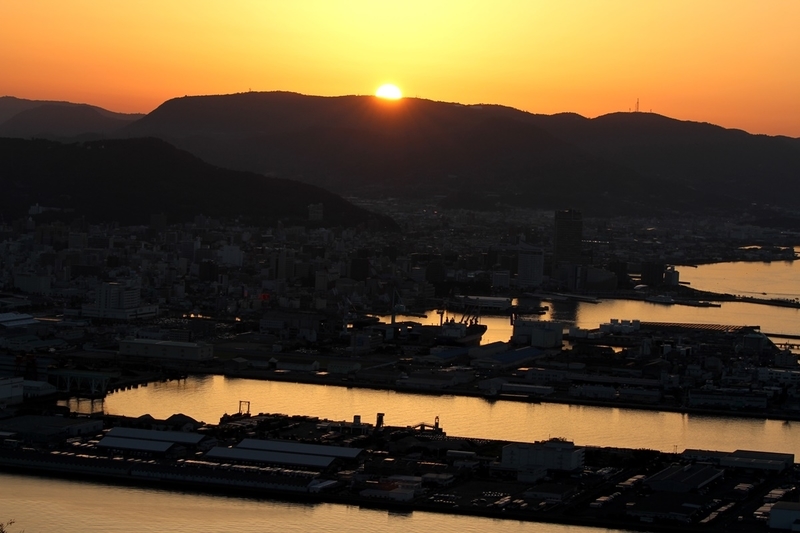 屋島の夕日