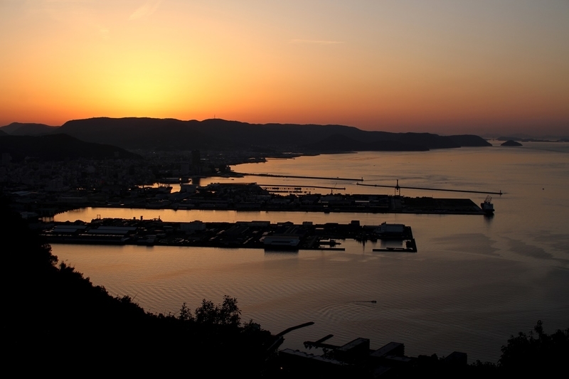 屋島の夕日