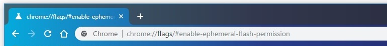 chrome://flags/#enable-ephemeral-flash-permission