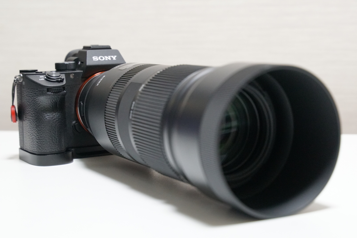 α7Ⅲにα9用のL型プレート(L型ブラケット)を装着！グリップ力UPで小指 