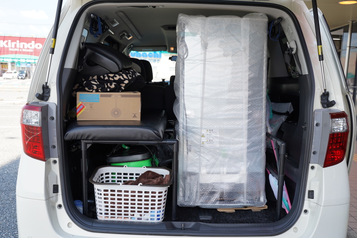 ミニバン アルファード】イレクターパイプDIY自作ベッドで快適車中泊 