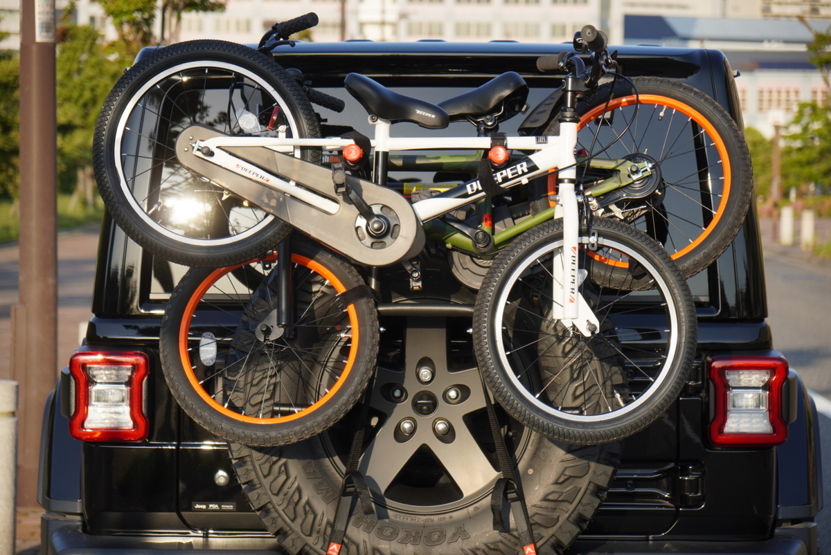 ラングラーにアレンスポーツのサイクルキャリアつけてみた(DN