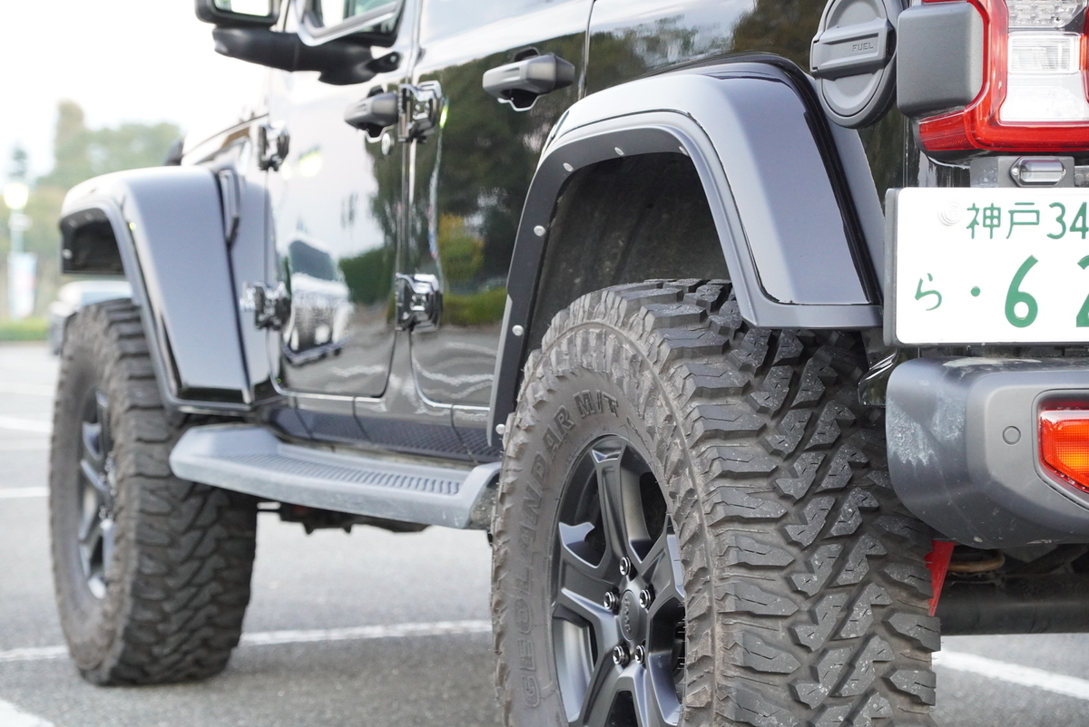 ラングラーJL】テラフレックス1.5インチスペーサー装着方法とビフォー