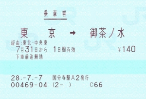 丸ノ内線 池袋〜御茶ノ水 開通記念乗車券 i-img900x1200-