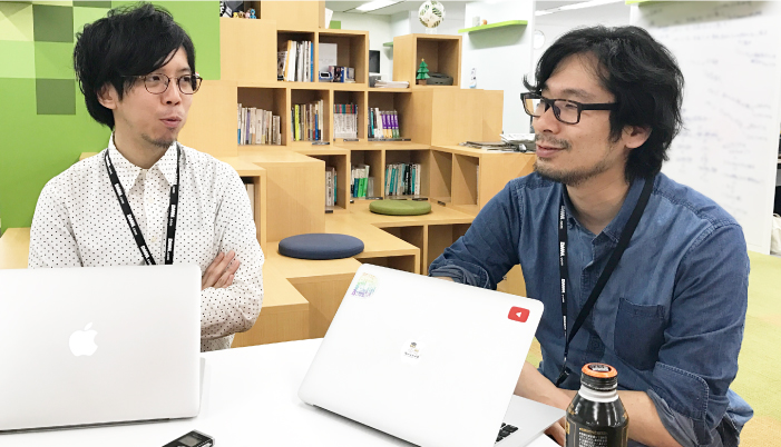 源さんと井上さん これは源賢司さん(左)と井上誠さん(右)の写真です。
