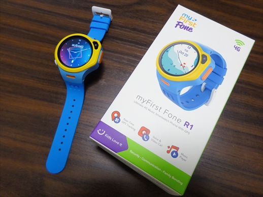 値下げしました！！【新品】マイファーストフォンR1 GPS キッズ GPS追跡とビデオ通話もできる！子供用スマートウォッチ「myFirstFone