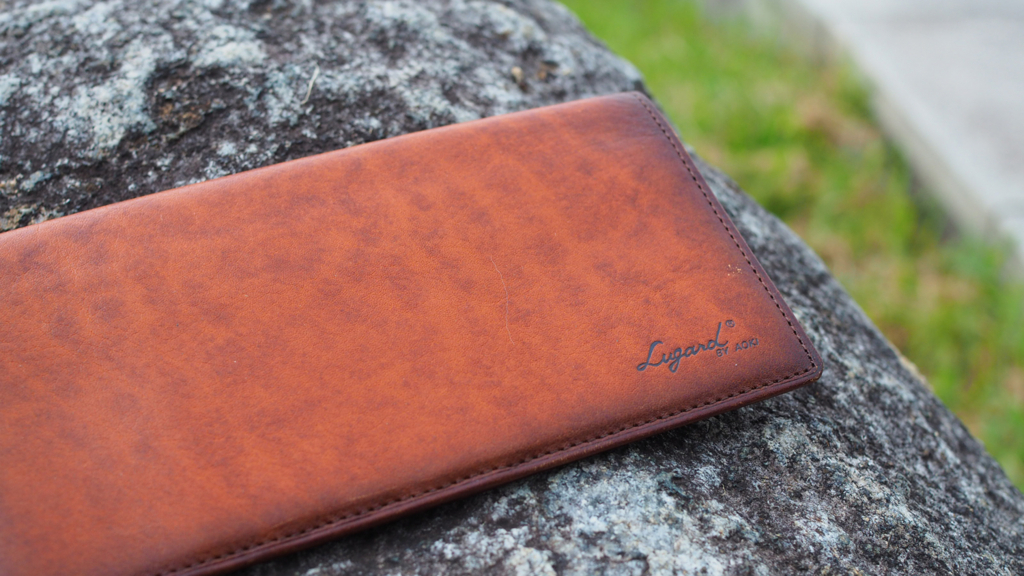 革とゴールドライタン】Lugard G-3 革のボックス小銭入れ 長財布[5202