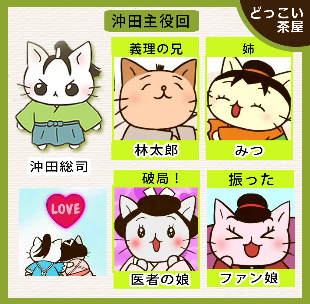 ねこねこ日本史 1 新選組 百科 年表 キャラクター一覧 どっこい茶屋ねこねこ日本史店