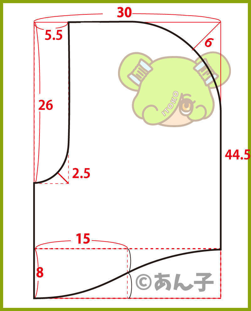 バラクラバ　フードウォーマー　作り方　無料型紙　製図　布　生地　ニット