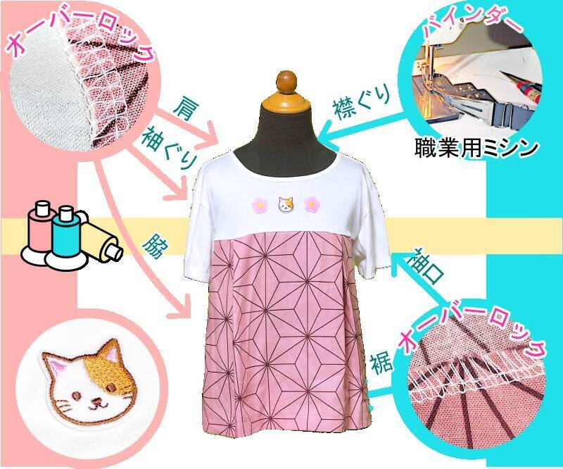 既製品をマネして作ったプルオーバー
