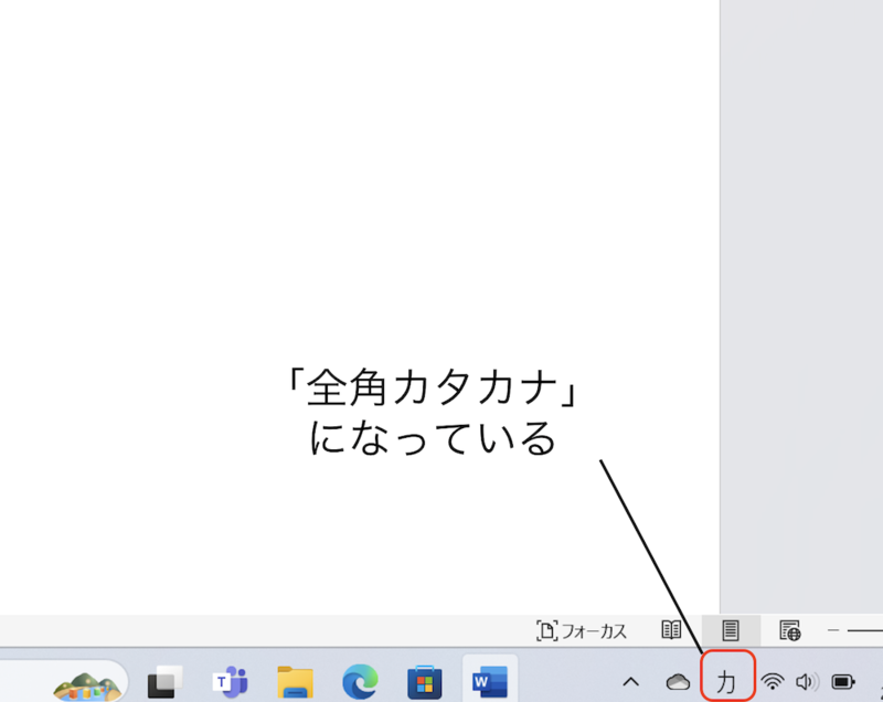 「全角カタカナ」になっている