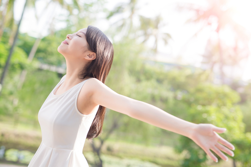 ストレスやプレッシャーから解放される様子