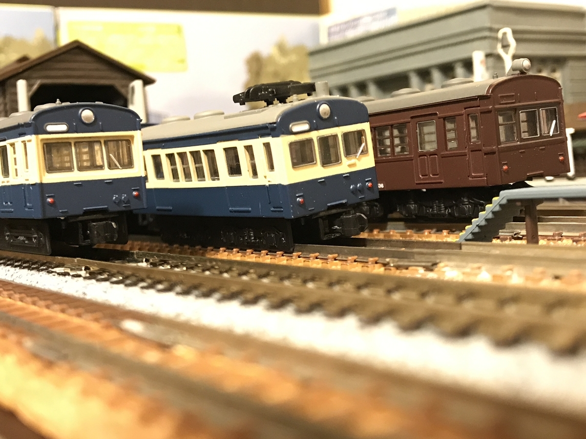 国鉄 72系電車 横須賀色 クモハ73 近代化改造車 Bトレインショー