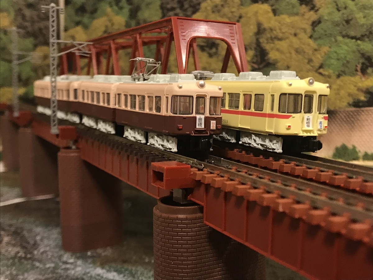 名鉄5500系 マルーン＋ピンク