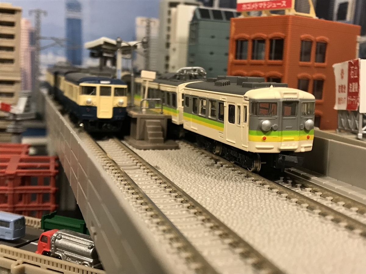 Bトレインまとめ　185系　旧型客車　165系　急行動力など Z) 直流急行形電車 165系 (低屋根・冷房改造車・原形ライト