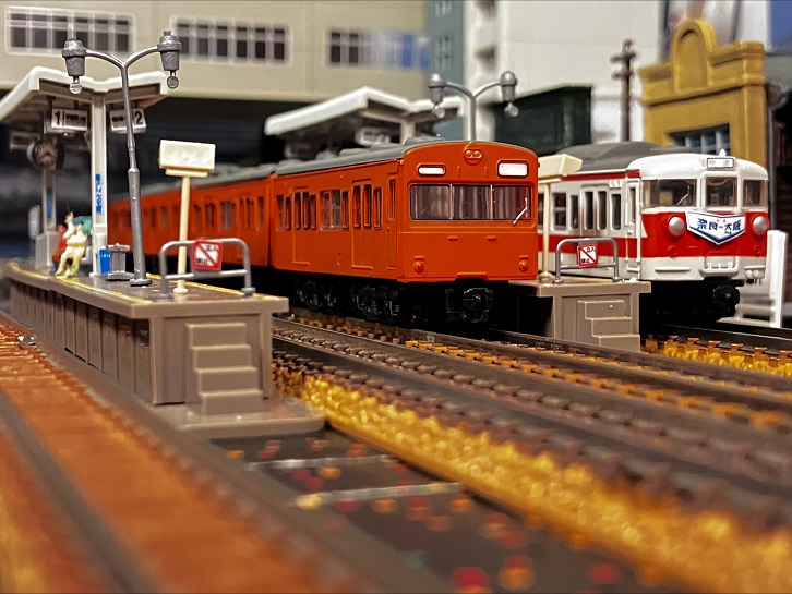 国鉄　ランプ 103系 ヘッドライト・テールライト基板LED改造特製品(黄緑6号
