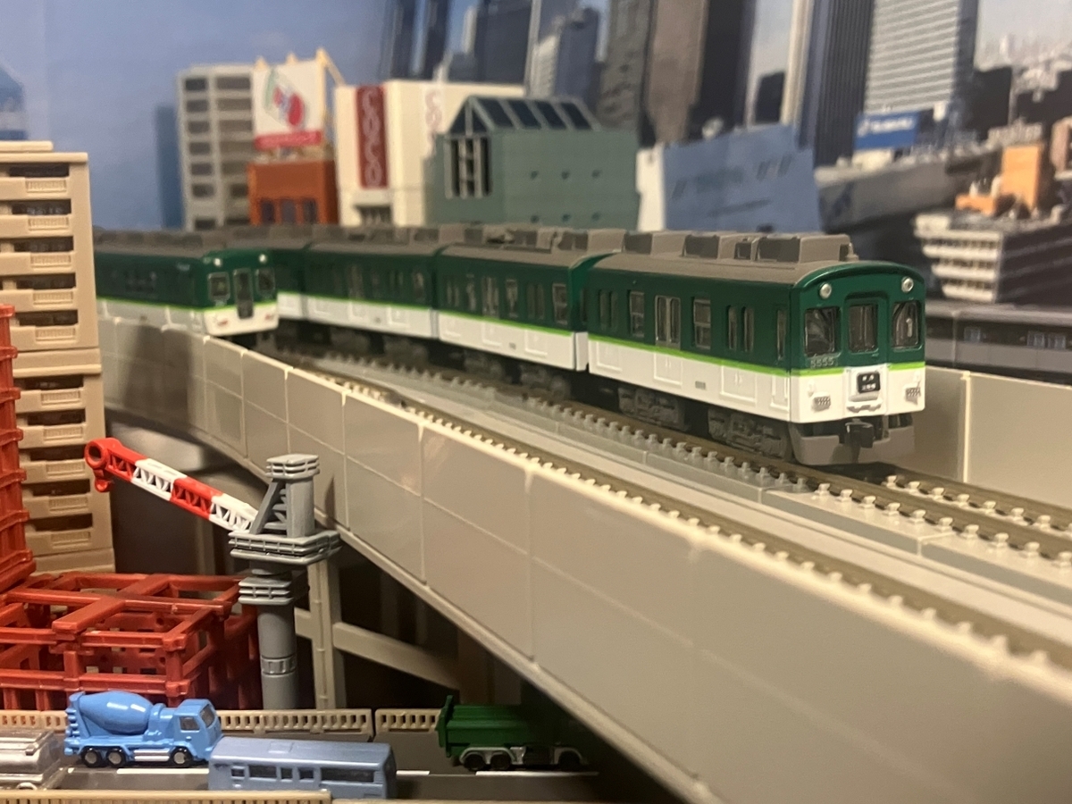 京阪　5000系　旧塗装　2箱　Bトレインショーティー 造形は満足だがツメが甘い? Bトレ京阪5000系（旧塗装）をゲット