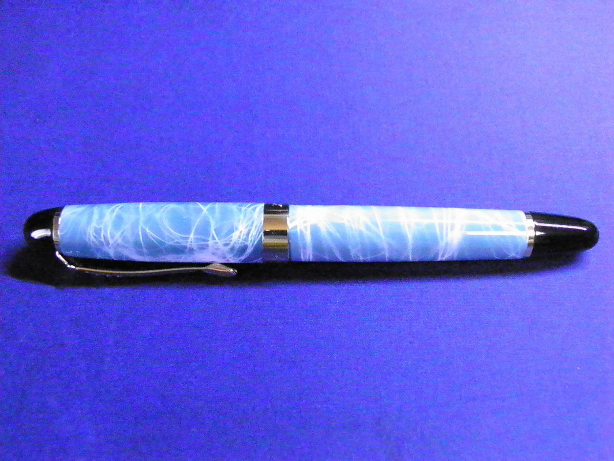 青花筆 ボールペン 白/青 中国伝統