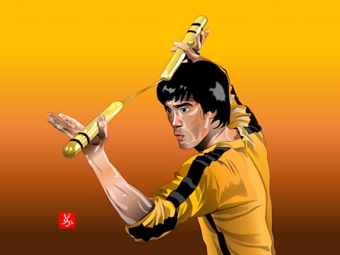 1970年代のカンフー スター ブルース リーをエクセルで描いてみた どかれふのexcel画廊