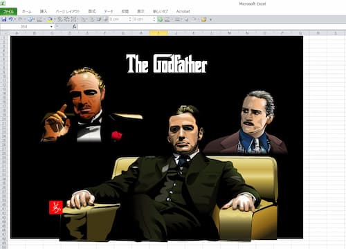『ゴッドファーザー』の全員集合エクセル画キャプチャ版