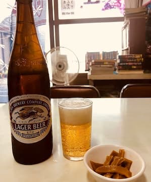 江古田の激渋町中華「新京」で大瓶
