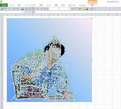 『男はつらいよ』寅さんのエクセル画イラストドット版