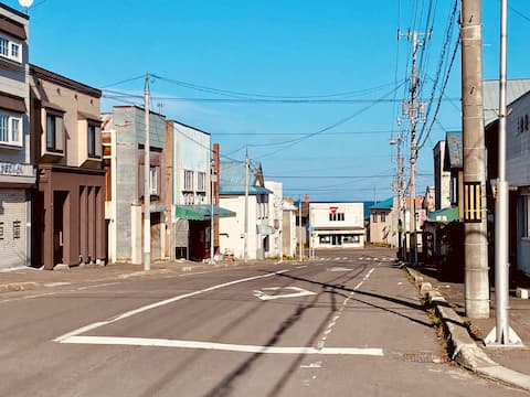 雄武町の中心地みたいなところ