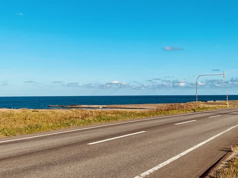 国道238号線沿いのオホーツク海