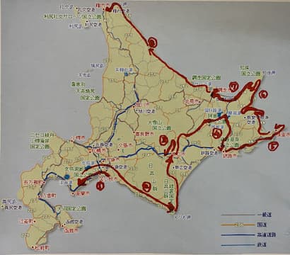 ひとり旅8日目行程