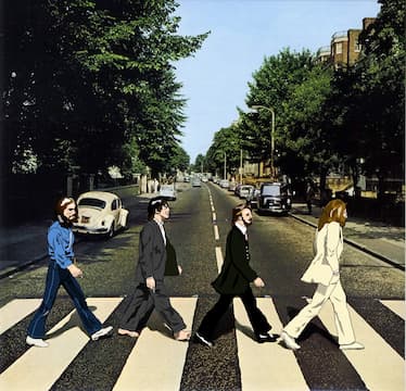 ビートルズ Abbey Road 30周年記念 額装アート アビイロード