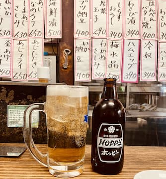 江東区南砂の老舗酒場「山城屋酒場」でホッピー